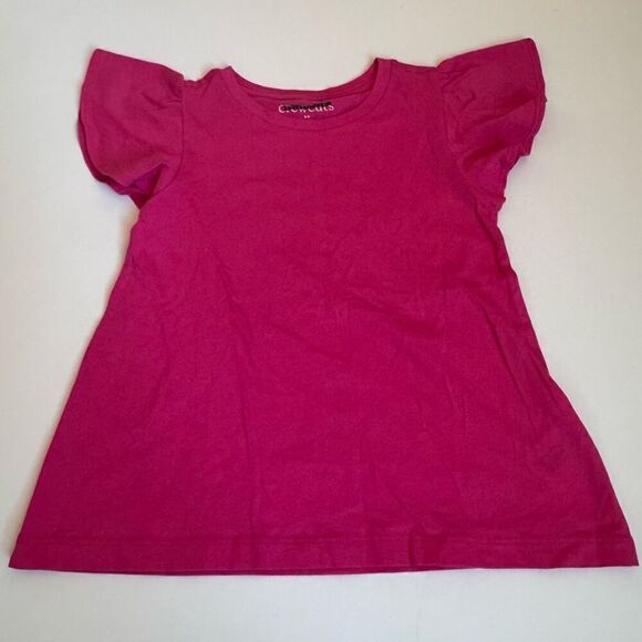 J crew Girls Girls' ruffle-shoulder tee size XS - Picture 2 of 4